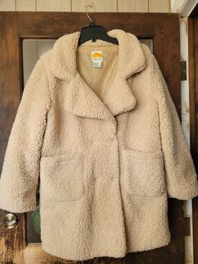 C&C California Cream Teddy Sherpa Coat